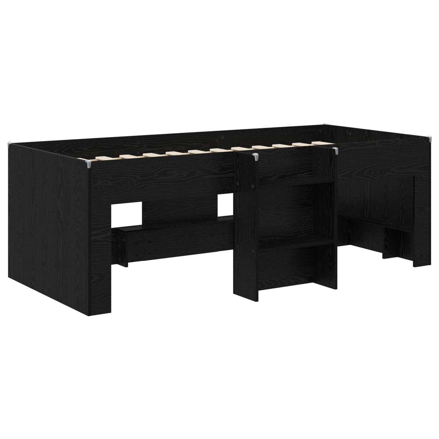 Letto Alto per Bambini Rovere Nero 193 x 96,1 x 68,5 cm | homemem39
