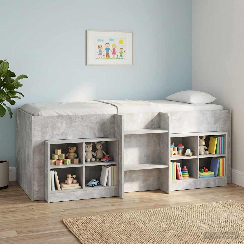 Letto Alto per Bambini Calcestruzzo 193 x 96,1 x 68,5 cm | homemem39