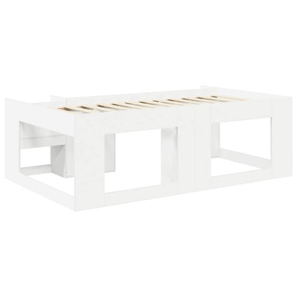 Telaio del letto con storage Bianco 80 x 200 cm | homemem39