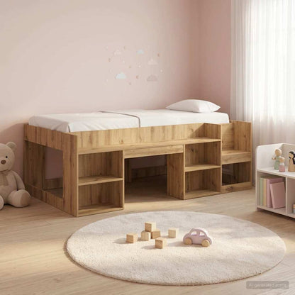 Telaio del letto con storage Rovere Artigianale 80 x 200 cm | homemem39
