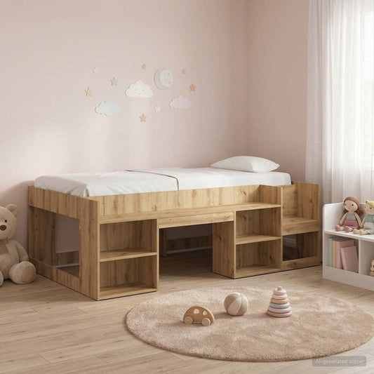 Telaio del letto con storage Rovere Artigianale 90 x 200 cm