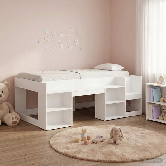 Telaio del letto con storage Bianco 98.5 x 200 cm | homemem39