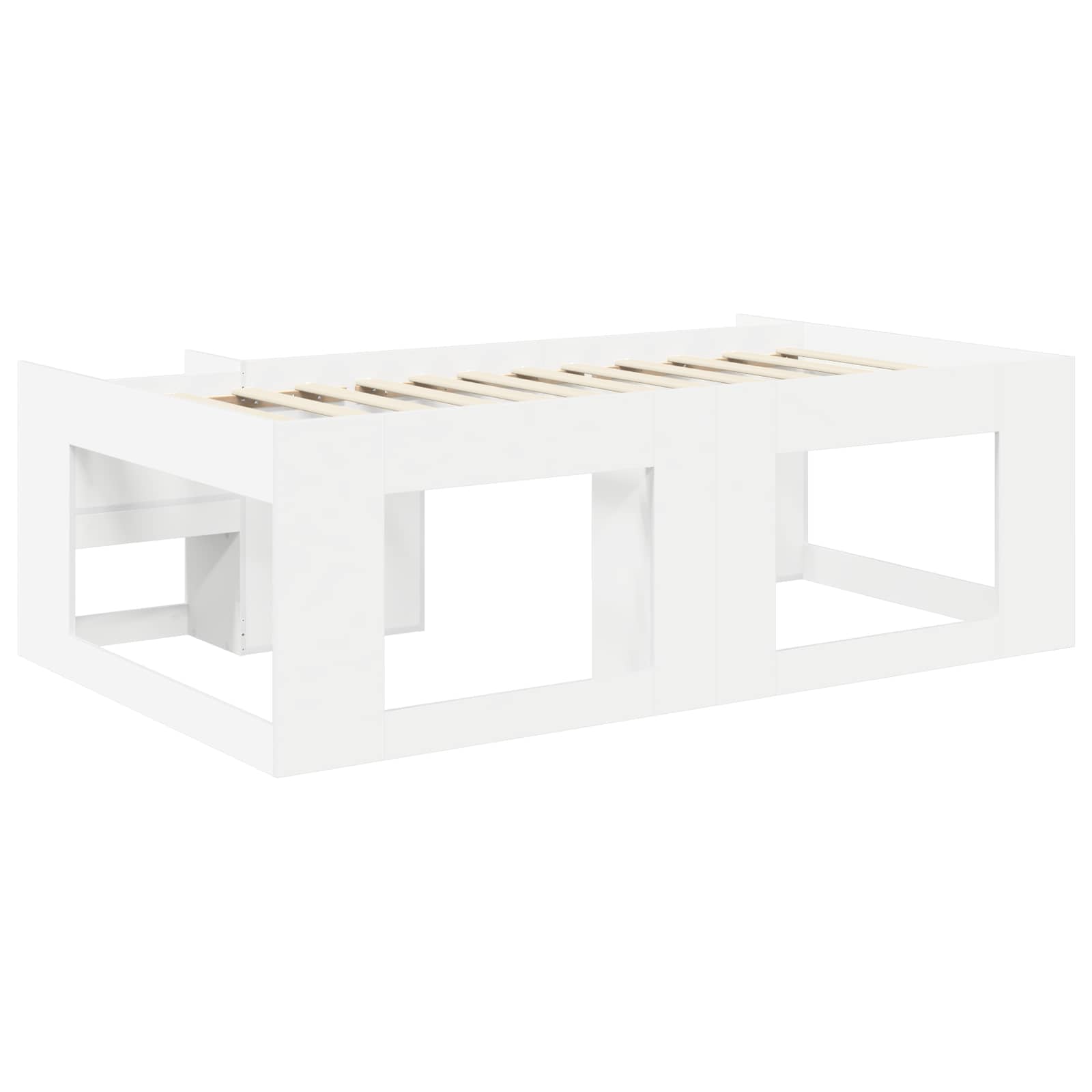 Telaio del letto con storage Bianco 98.5 x 200 cm | homemem39