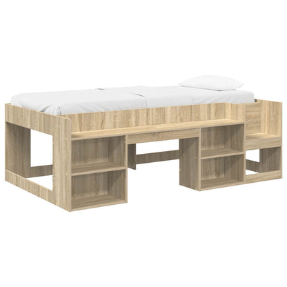Telaio del letto con storage Rovere Sonoma 98.5 x 200 cm