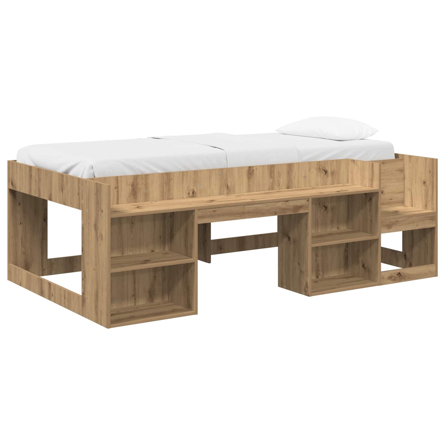 Telaio del letto con storage Rovere Artigianale 98.5 x 200 cm | homemem39