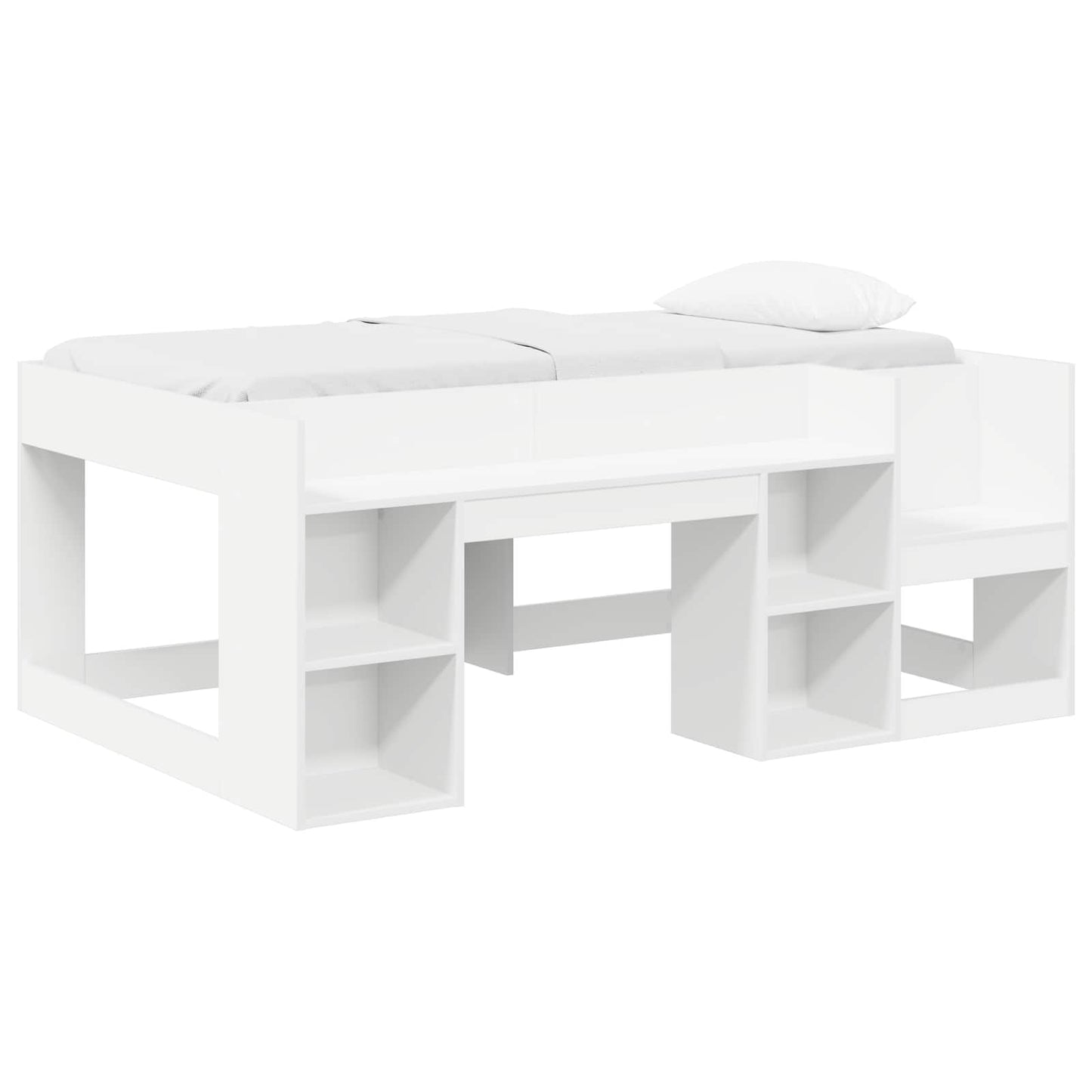 Telaio del letto con storage Bianco 80 x 160 cm | homemem39