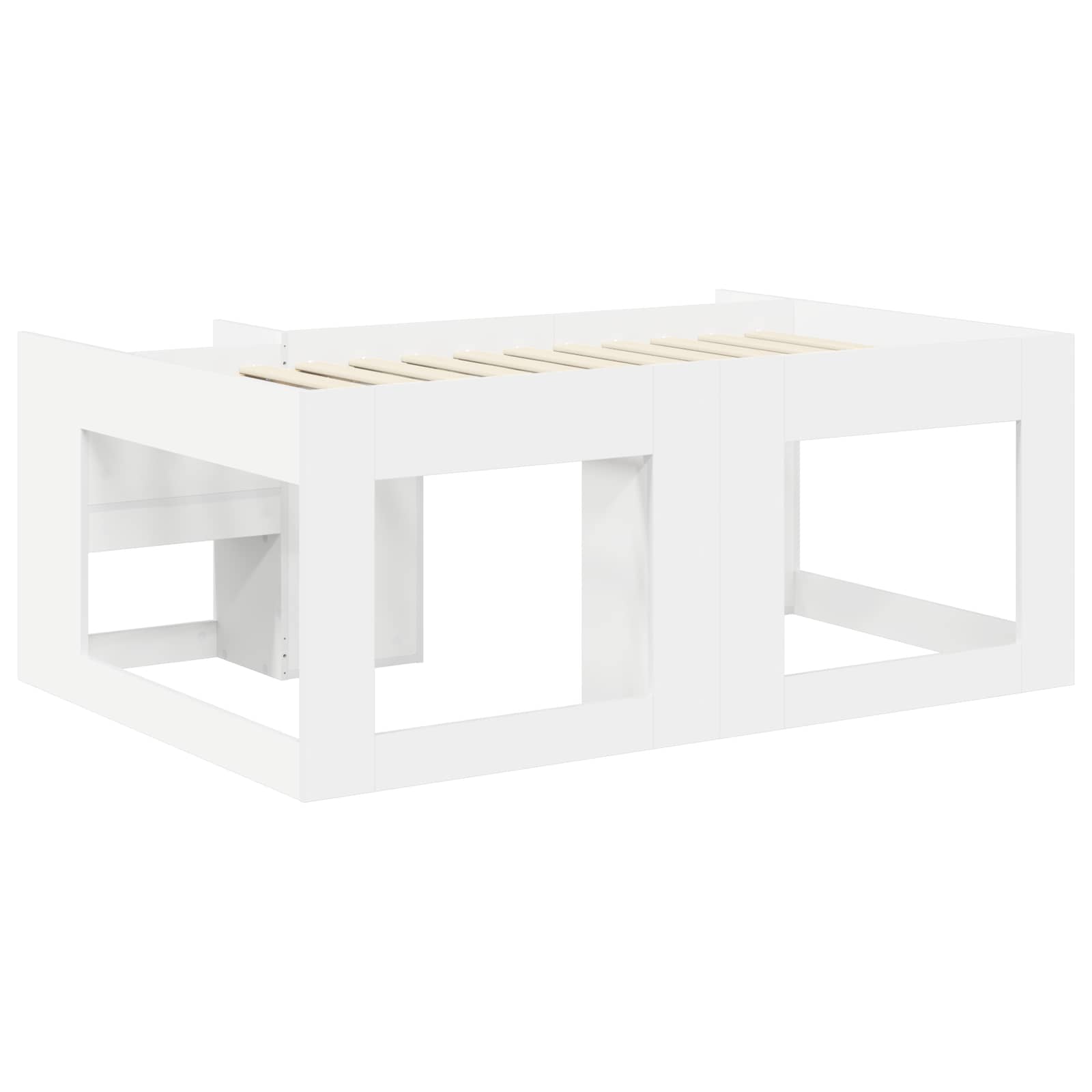 Telaio del letto con storage Bianco 80 x 160 cm | homemem39