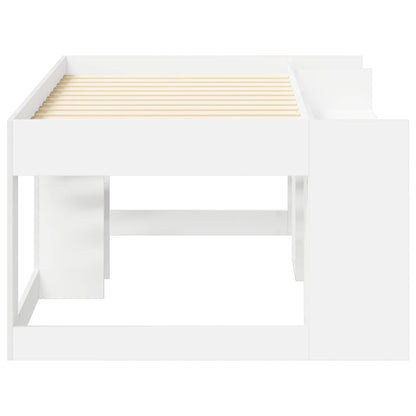 Telaio del letto con storage Bianco 80 x 160 cm | homemem39