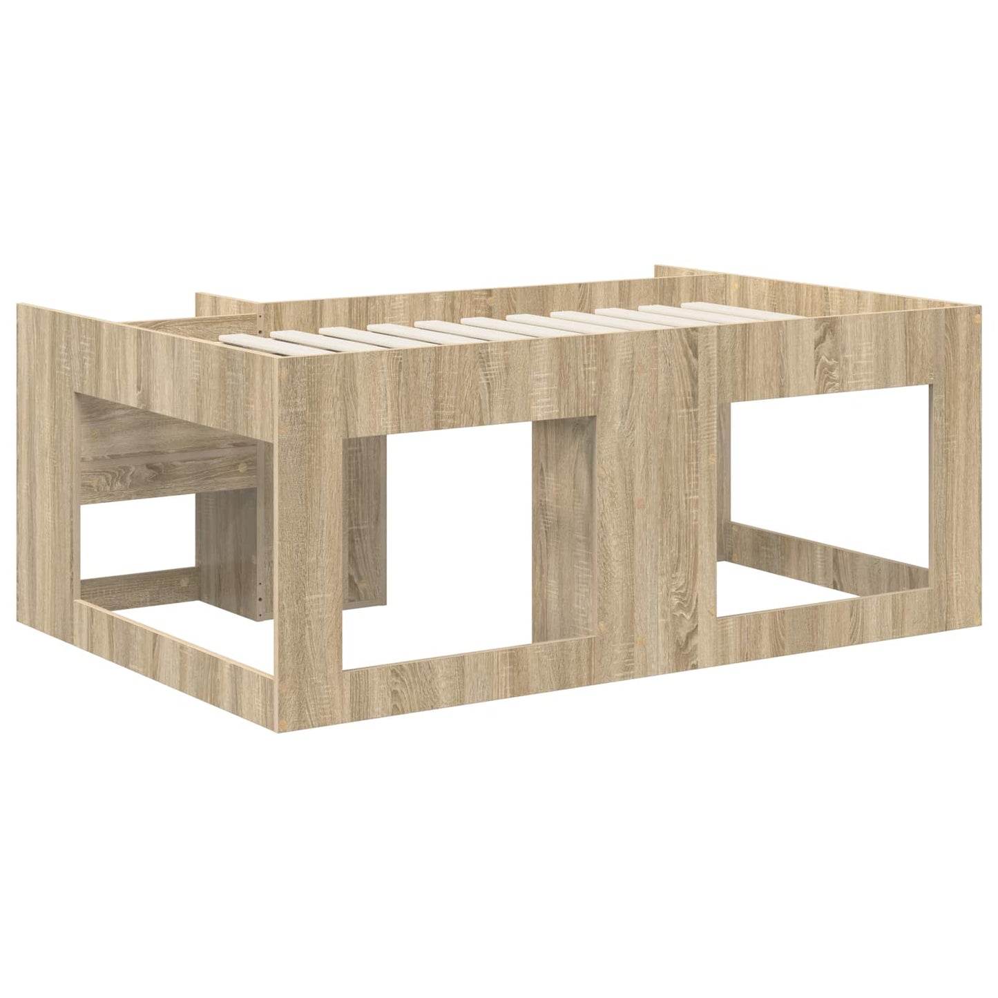Telaio del letto con storage Rovere Sonoma 80 x 160 cm | homemem39