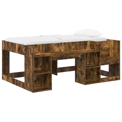 Telaio del letto con storage Rovere Fumo 80 x 160 cm | homemem39