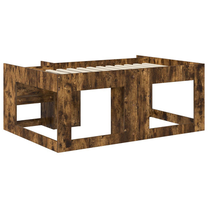 Telaio del letto con storage Rovere Fumo 80 x 160 cm | homemem39