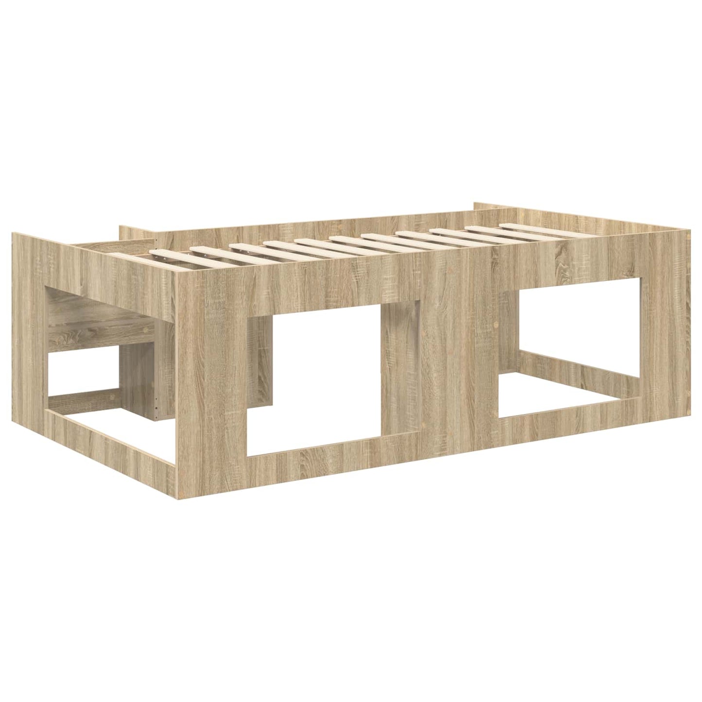 Telaio del letto con storage Rovere Sonoma 75 x 190 cm | homemem39