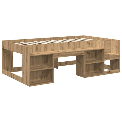 Telaio del letto con storage Rovere Artigianale 75 x 190 cm | homemem39
