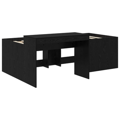 Letto alto per bambini con scrivania Nero 80 x 200 cm | homemem39