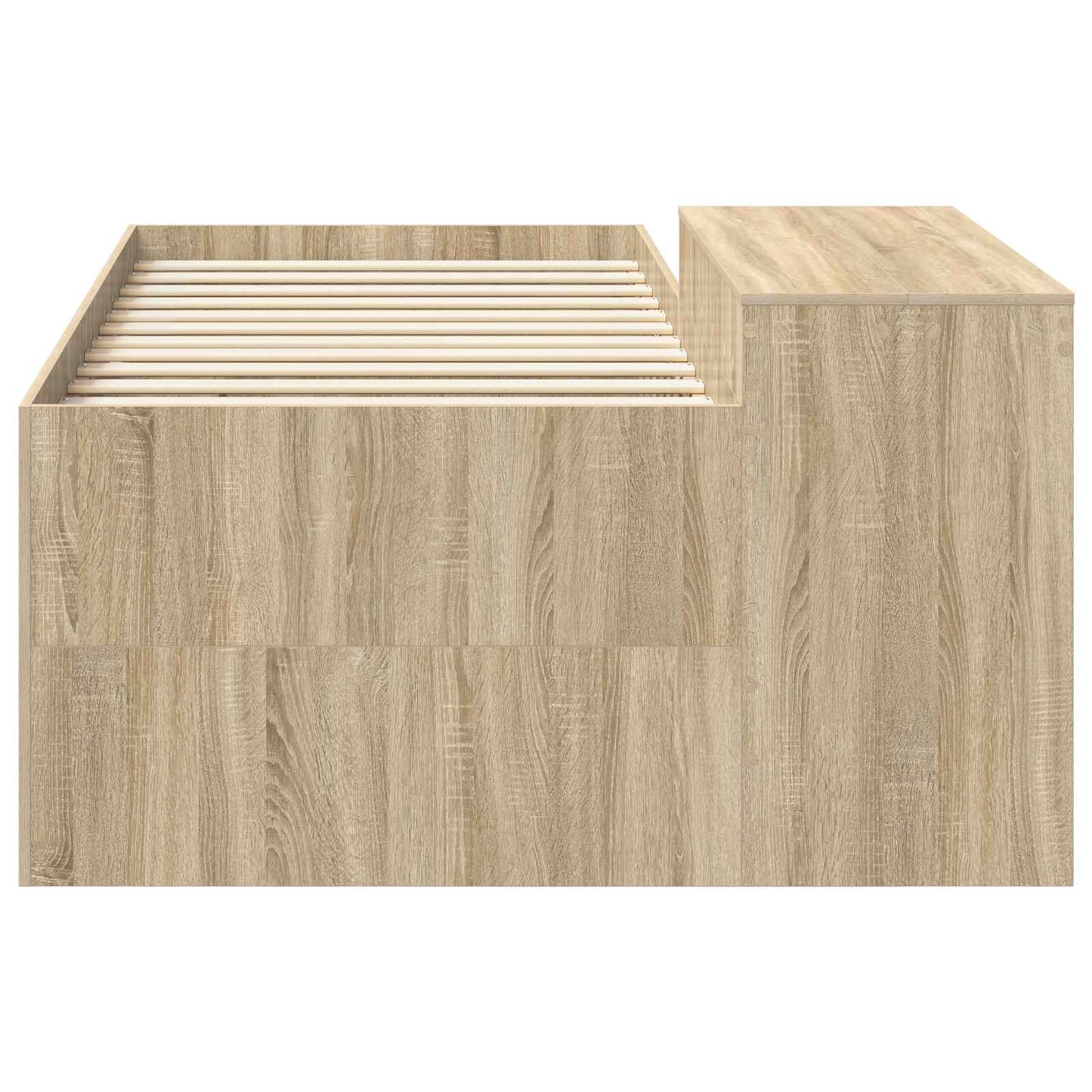 Letto alto per bambini con scrivania Rovere Sonoma 80 x 200 cm | homemem39