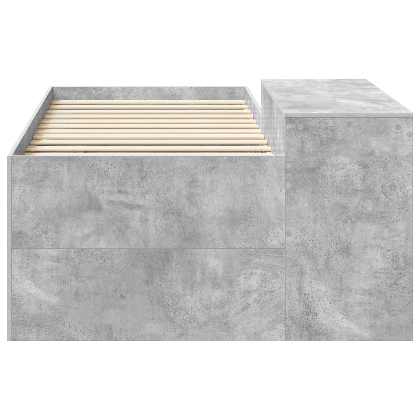 Letto alto per bambini con scrivania Grigio Cemento 80 x 200 cm | homemem39
