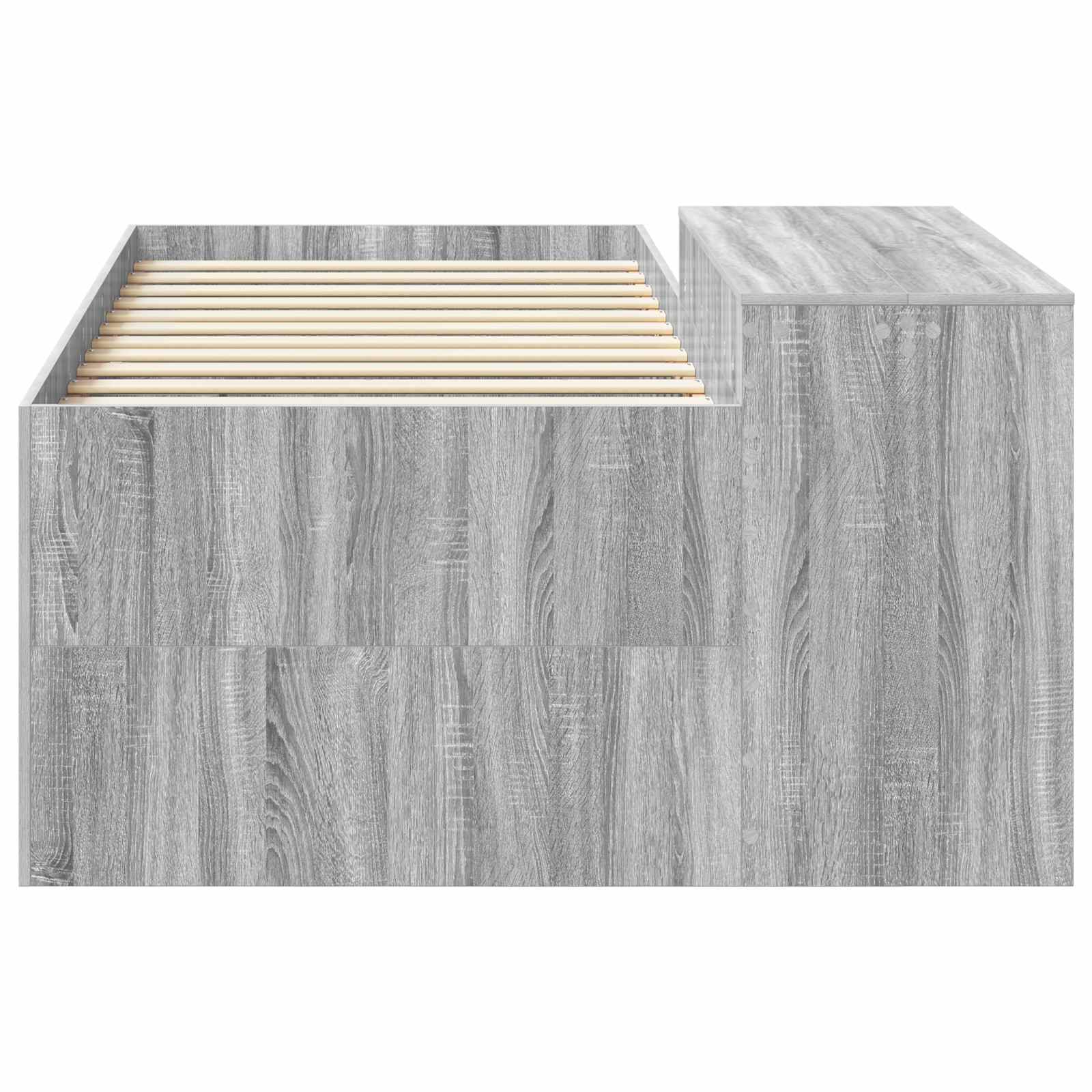 Letto alto per bambini con scrivania Sonoma grigio 80 x 200 cm | homemem39