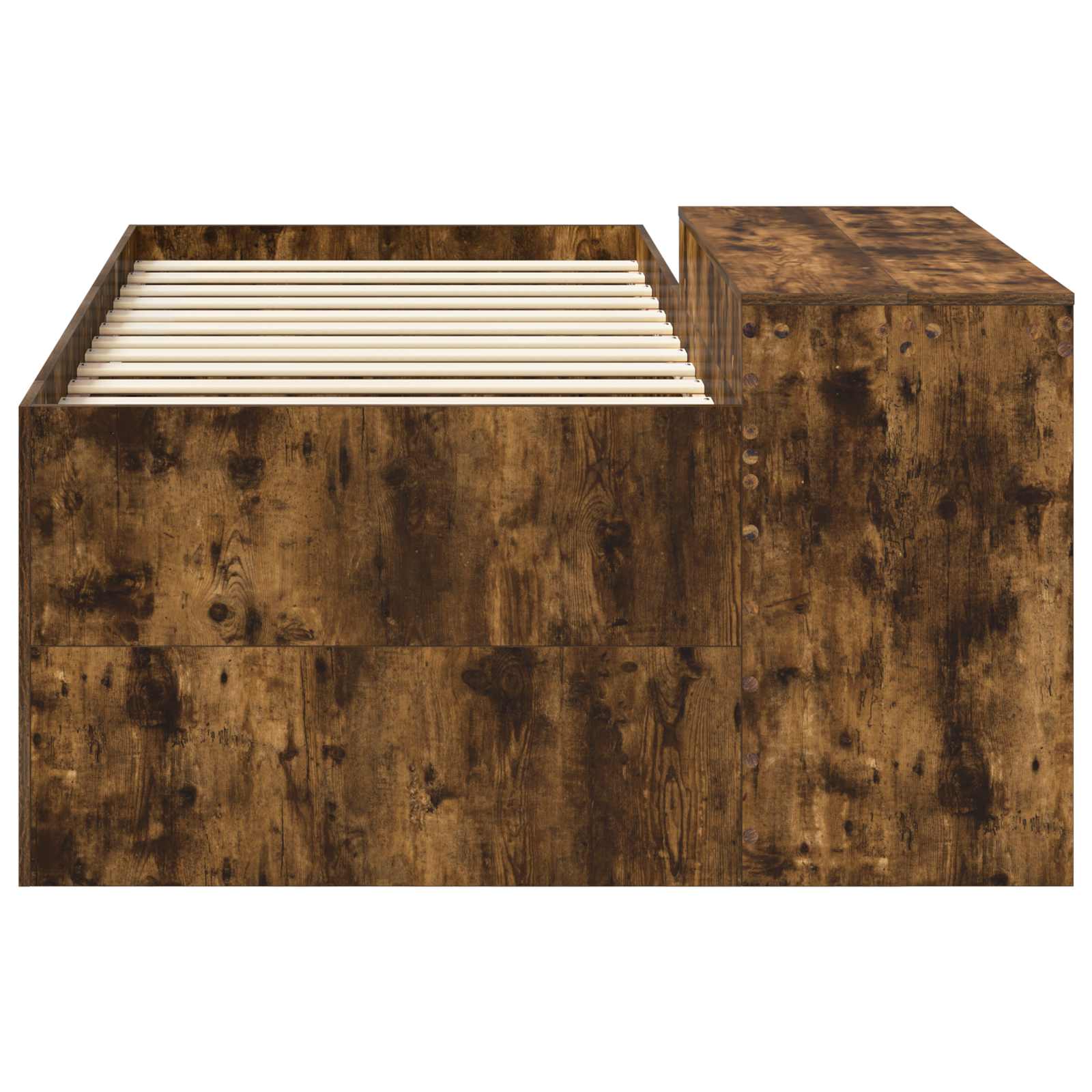 Letto alto per bambini con scrivania Rovere Fumo 90 x 200 cm | homemem39