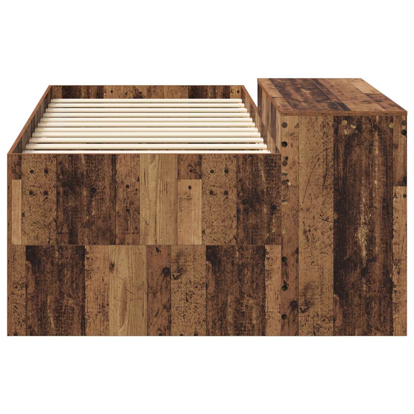 Letto alto per bambini con scrivania Legno antico 98.5 x 200 cm | homemem39