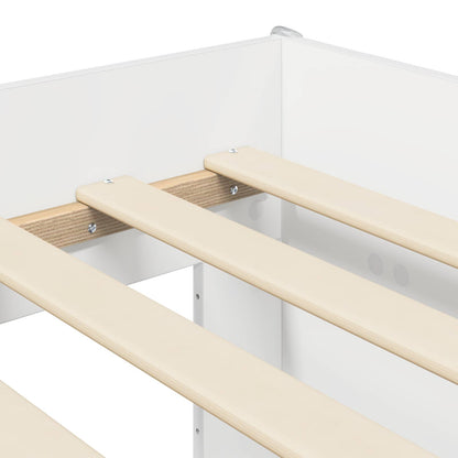 Letto alto per bambini con scrivania Bianco 80 x 160 cm | homemem39