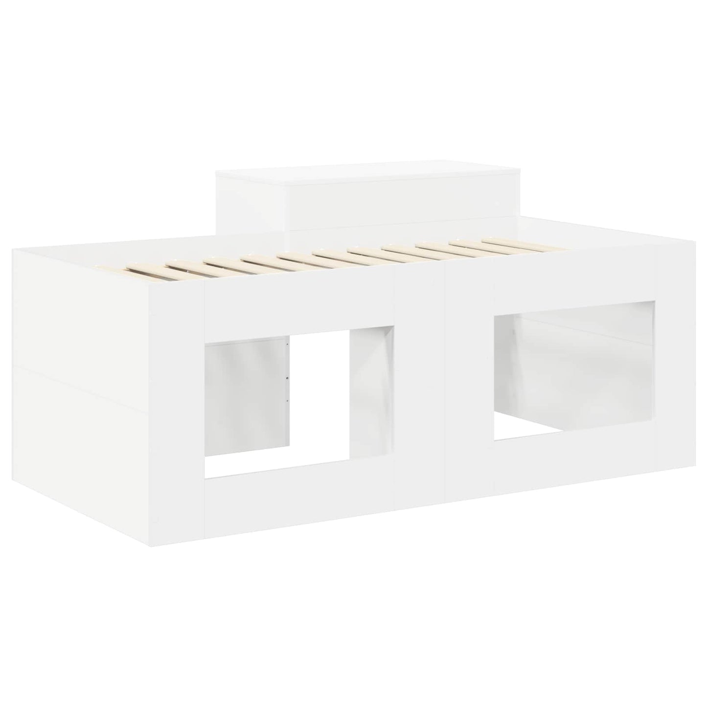 Letto alto per bambini con scrivania Bianco 80 x 160 cm | homemem39