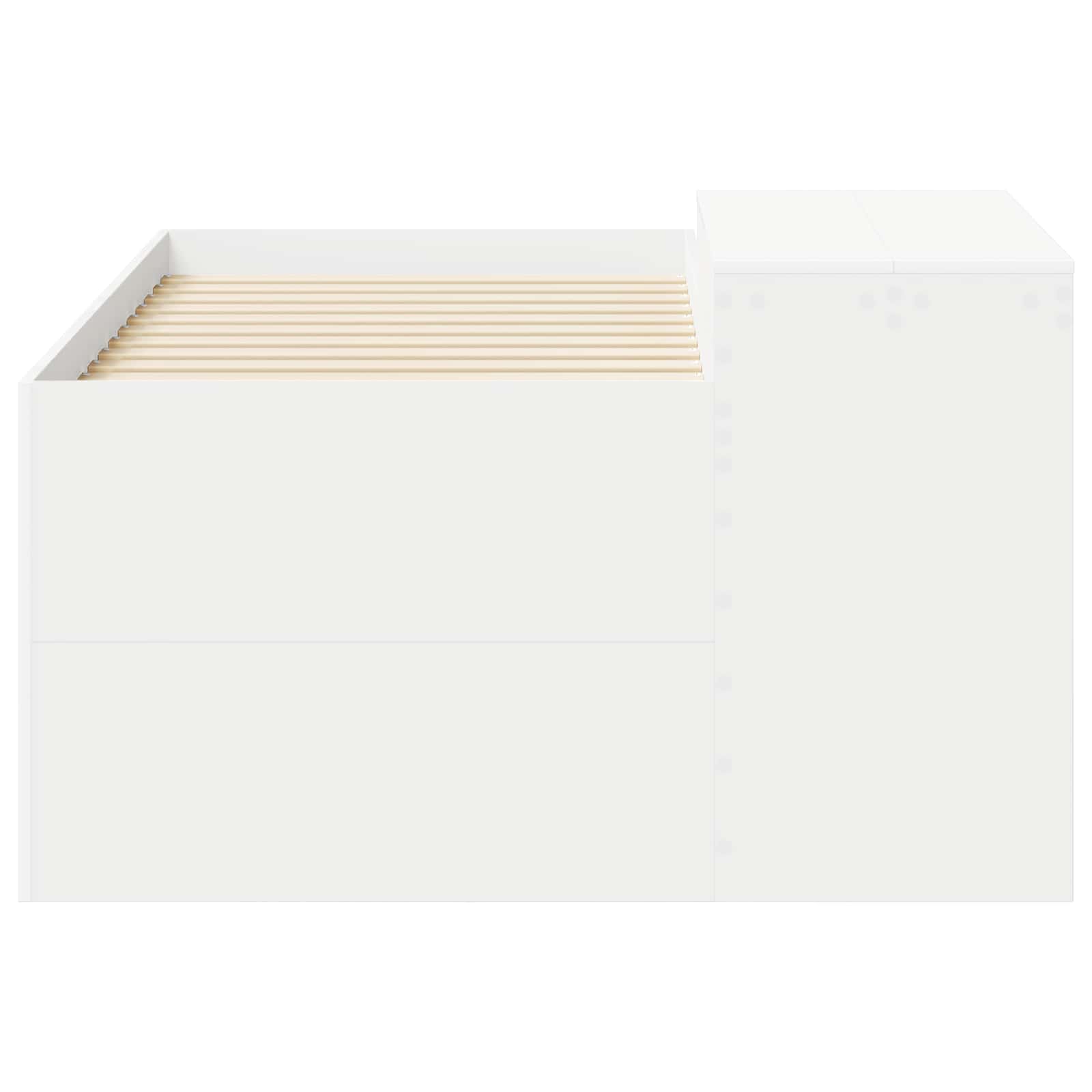 Letto alto per bambini con scrivania Bianco 80 x 160 cm | homemem39