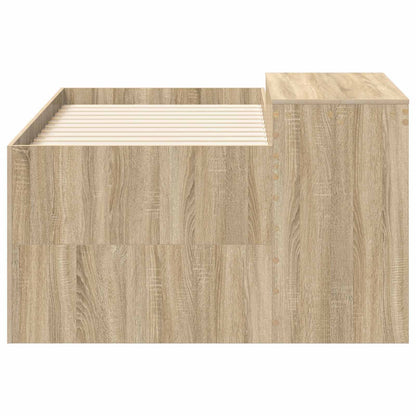 Letto alto per bambini con scrivania Rovere Sonoma 80 x 160 cm | homemem39