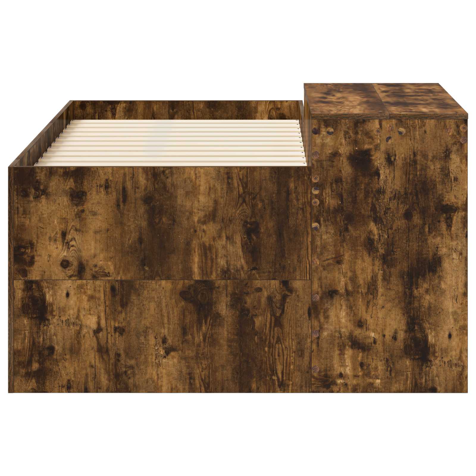 Letto alto per bambini con scrivania Rovere Fumo 80 x 160 cm | homemem39