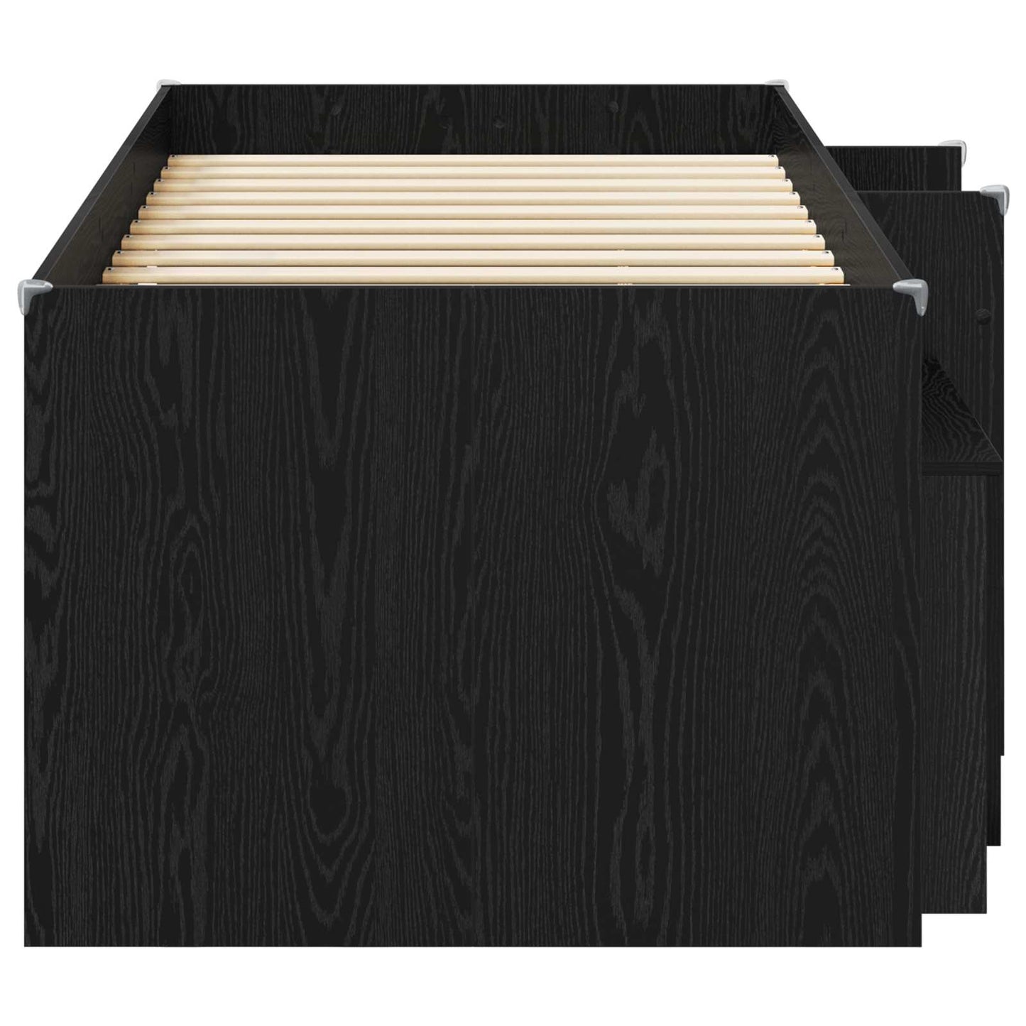 Struttura Letto Loft con Mobile 3 pz Nero Legno multistrato | homemem39