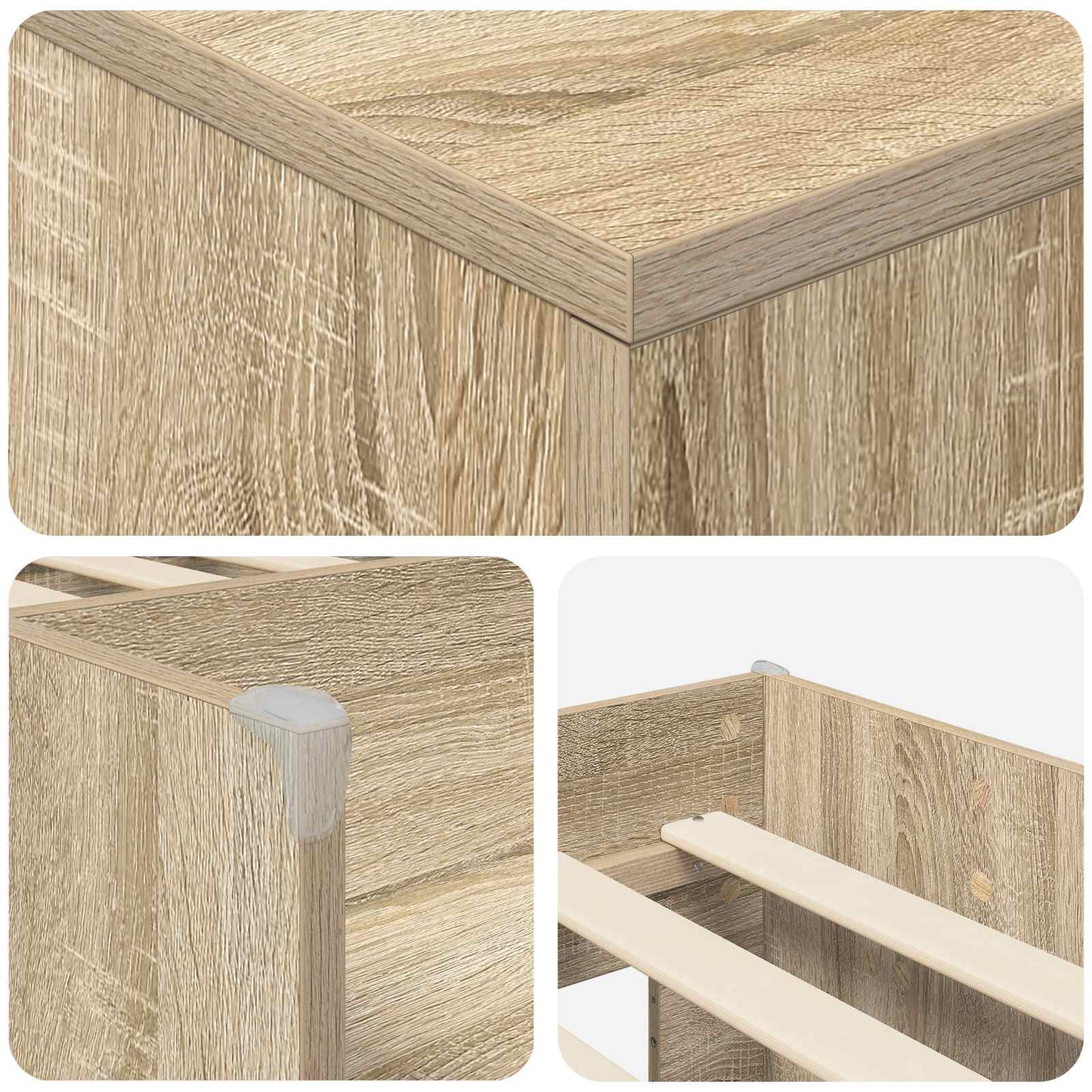 Struttura Letto Loft con Mobile con porta 3 pz Rovere Sonoma | homemem39