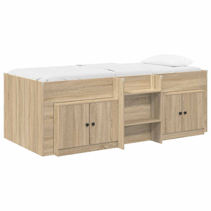 Struttura Letto Loft con Mobile con porta 3 pz Rovere Sonoma | homemem39