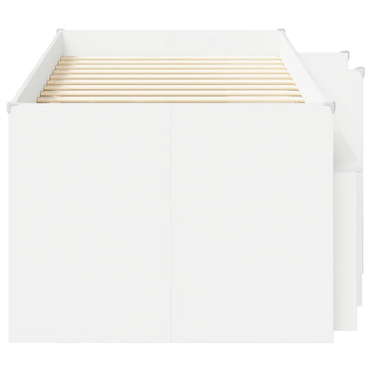 Struttura Letto Loft con Armadietto con porta 3 pz Bianco
