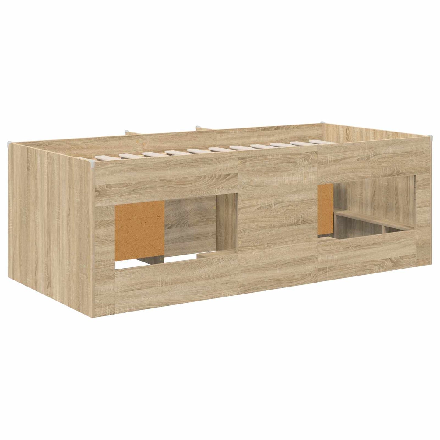 Struttura Letto Loft con Armadietto 3 pz Rovere Sonoma | homemem39