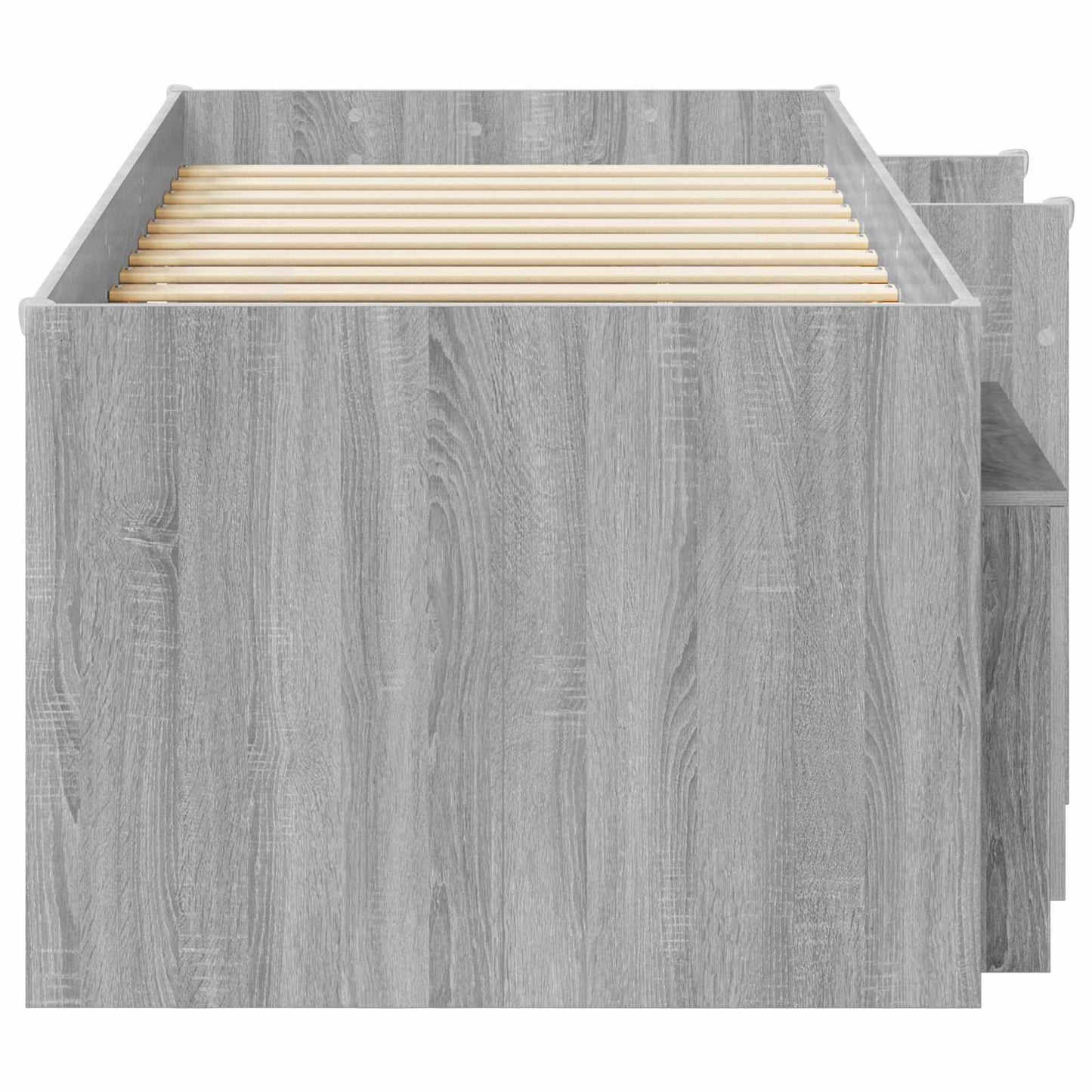 Struttura Letto Loft con Armadietto 3 pz Sonoma grigio | homemem39