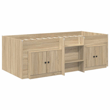 Struttura Letto Loft con Mobile con porta 3 pz Rovere Sonoma | homemem39