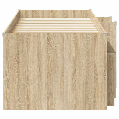 Struttura Letto Loft con Mobile con porta 3 pz Rovere Sonoma | homemem39