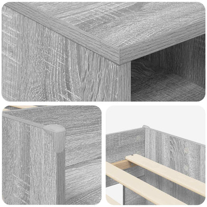 Struttura Letto Loft con Mobile 3 pz Sonoma grigio | homemem39