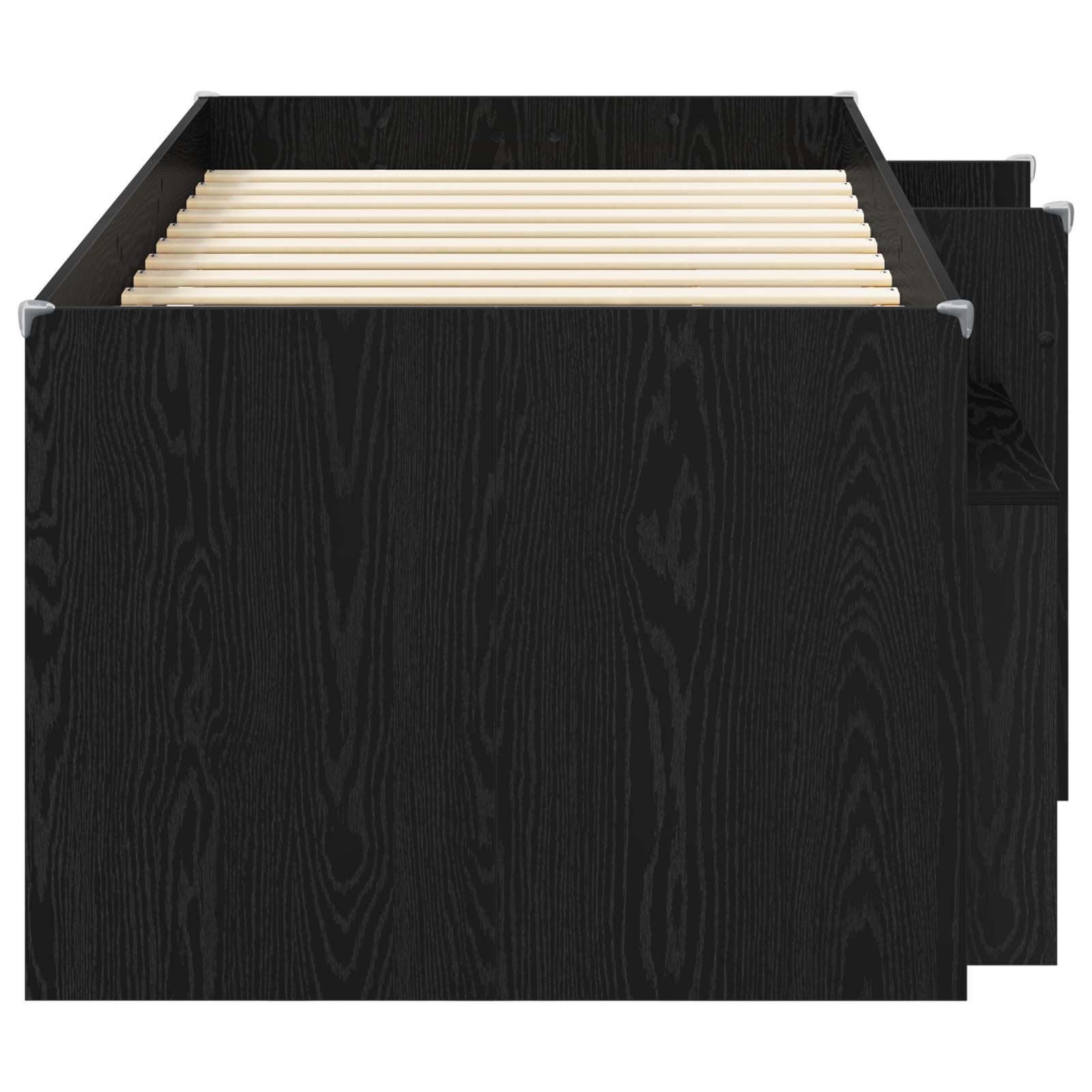 Struttura Letto Loft con Mobile 3 pz Nero Legno multistrato | homemem39