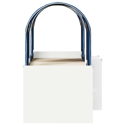 Letto con Tunnel 3 pz Bianco e Blu Legno ingegnerizzato | homemem39