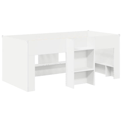 Letto con Tunnel 3 pz Bianco e Nero Legno ingegnerizzato | homemem39