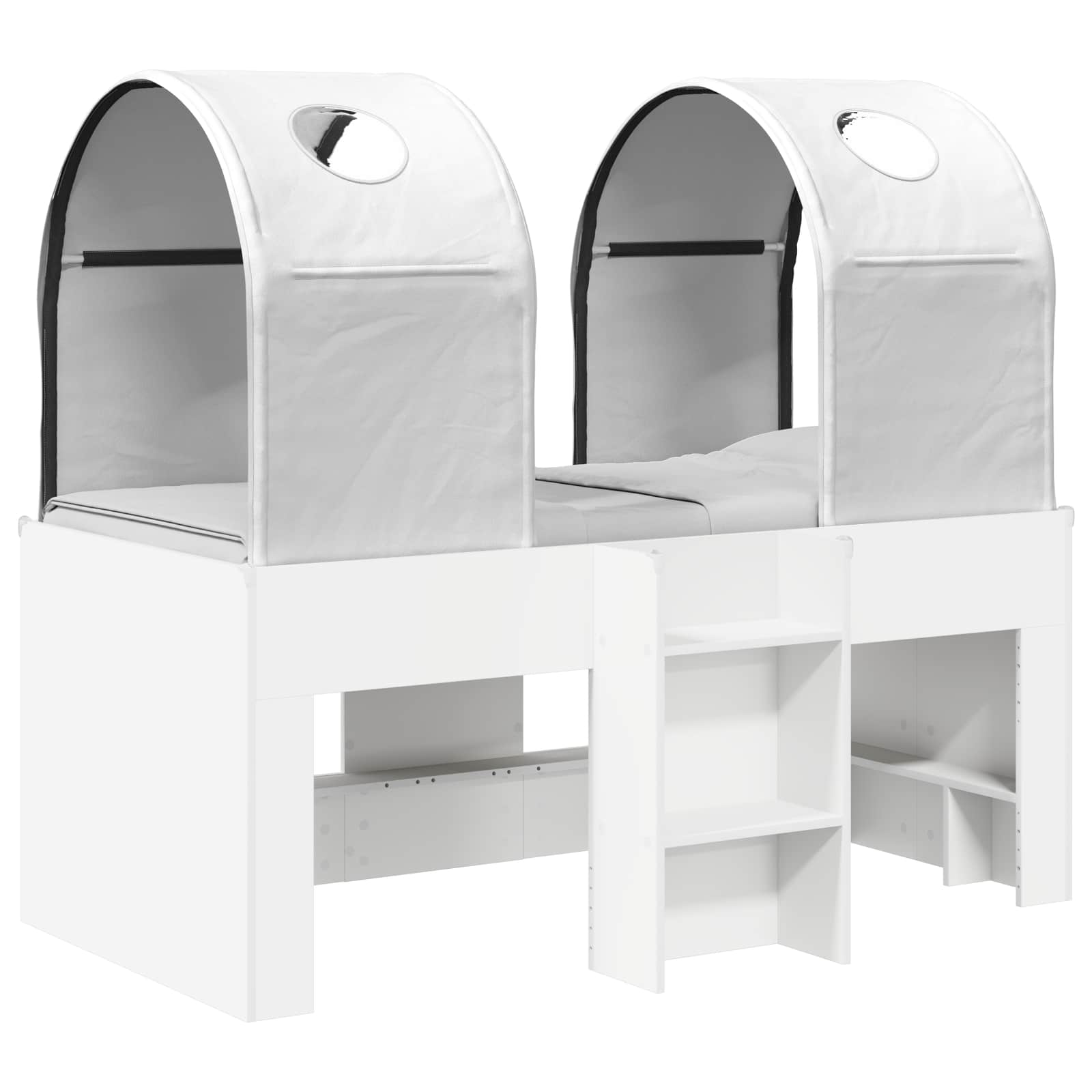 Letto con Tunnel 3 pz Bianco Legno ingegnerizzato | homemem39