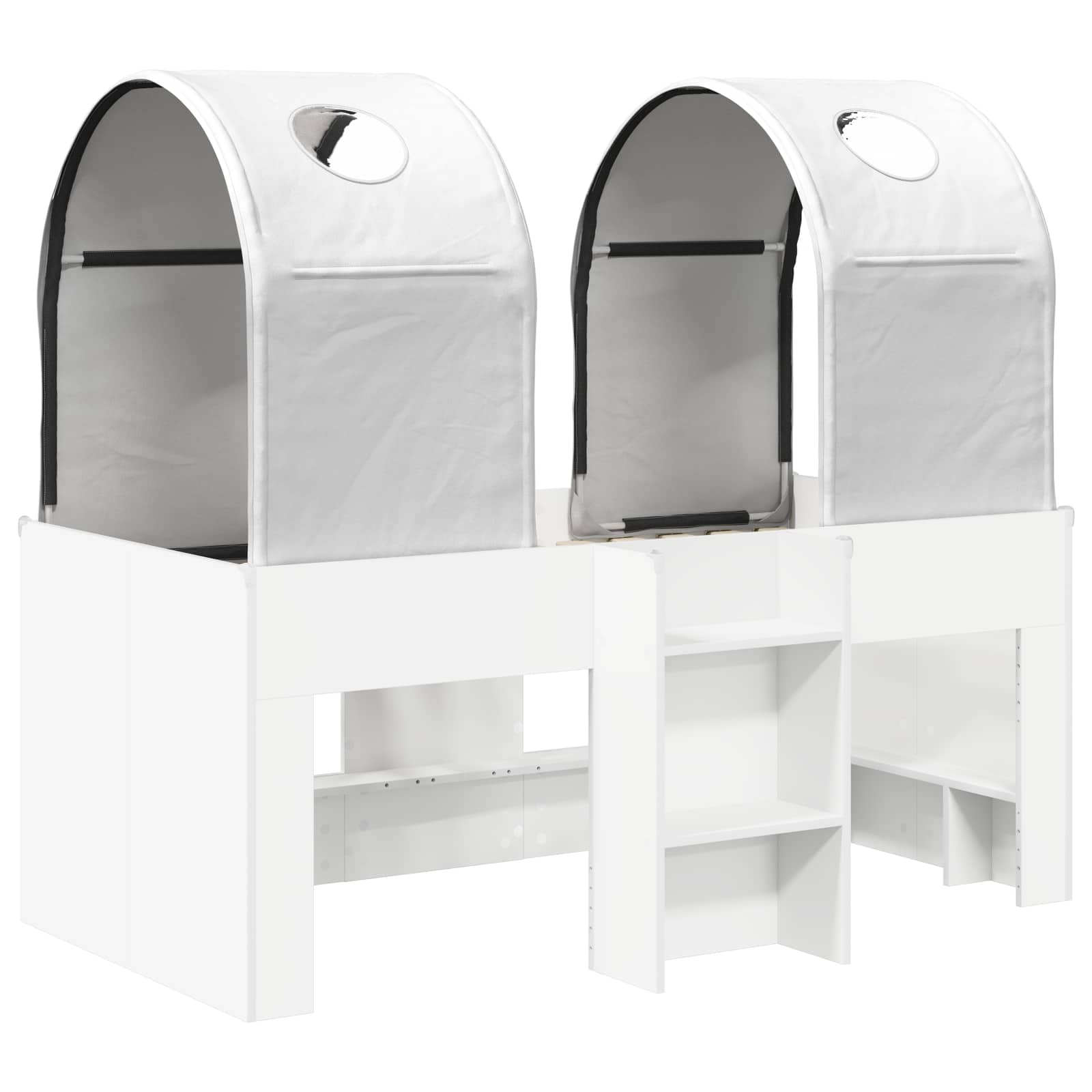 Letto con Tunnel 3 pz Bianco Legno ingegnerizzato | homemem39