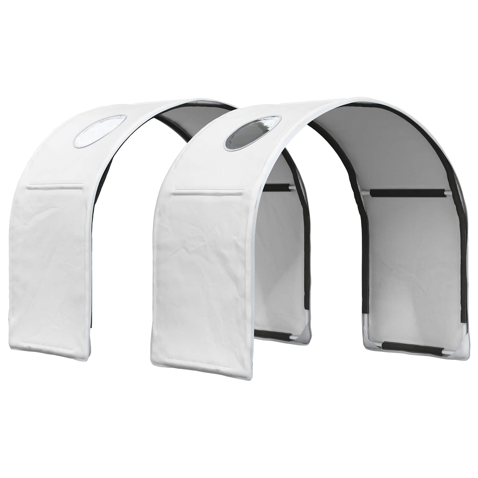 Letto con Tunnel 3 pz Bianco Legno ingegnerizzato | homemem39