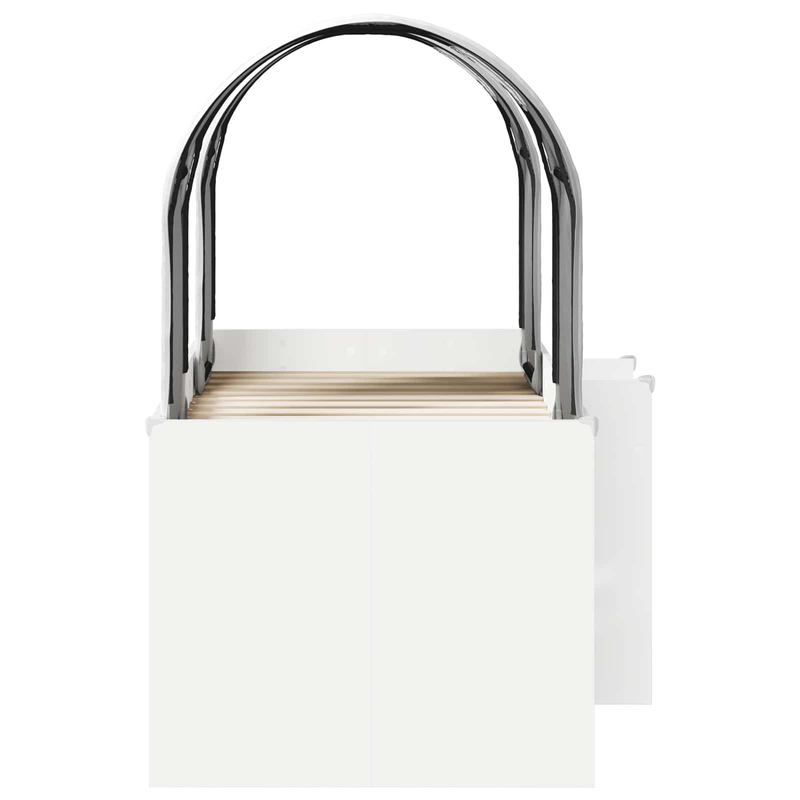 Letto con Tunnel 3 pz Bianco Legno ingegnerizzato | homemem39