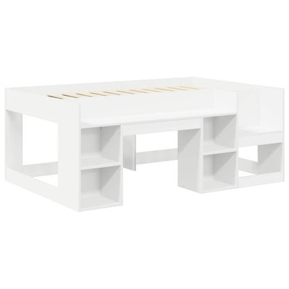 Letto con Tunnel 3 pz Bianco Legno ingegnerizzato | homemem39