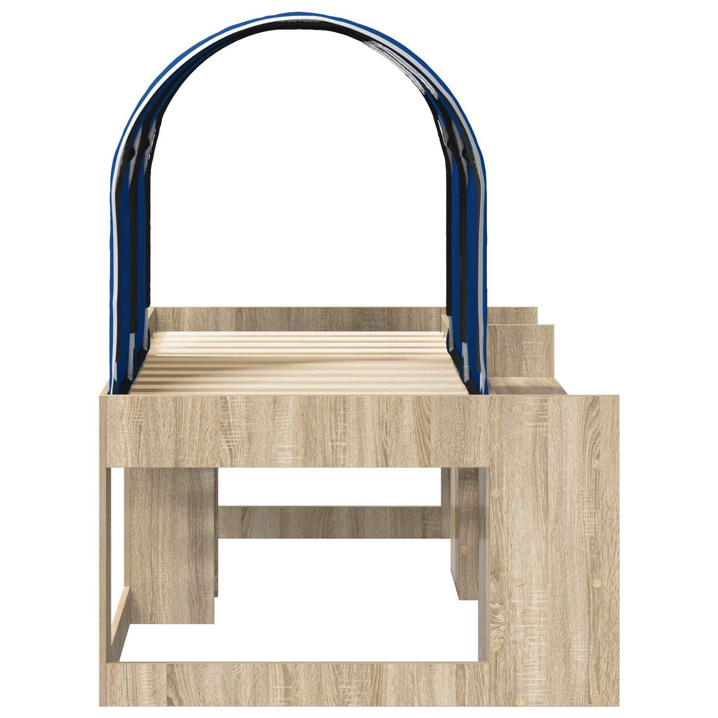 Letto con Tunnel 3 pz Rovere Sonoma e Blu Legno ingegnerizzato | homemem39