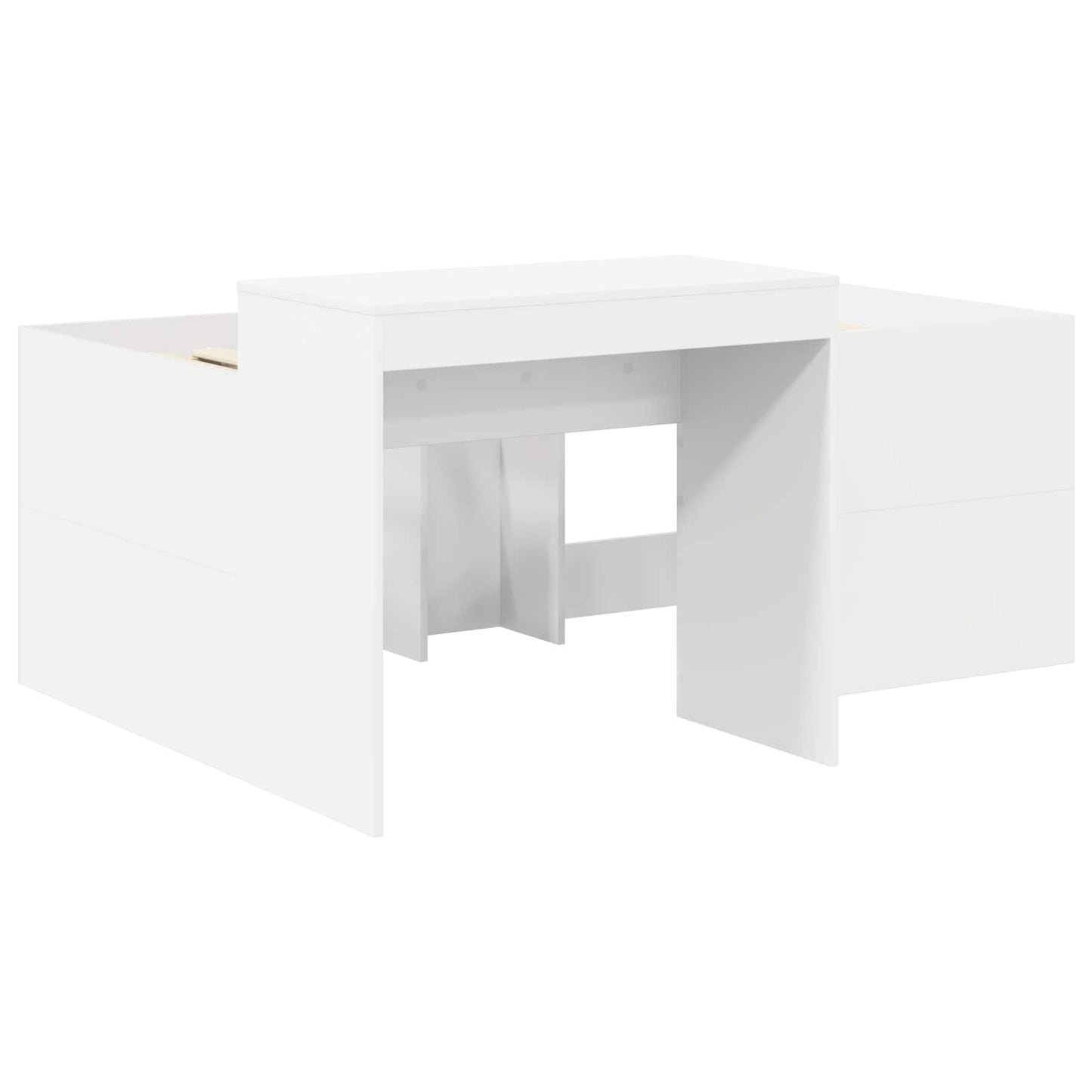 Letto con Tunnel 3 pz Rovere Artigianale e Blu Chiaro | homemem39