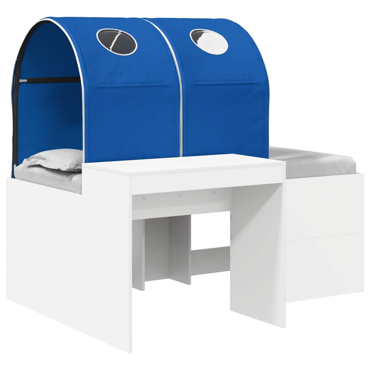 Letto con Tunnel 3 pz Rovere Artigianale e Blu | homemem39