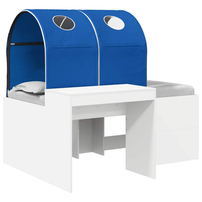Letto con Tunnel 3 pz Rovere Artigianale e Blu | homemem39