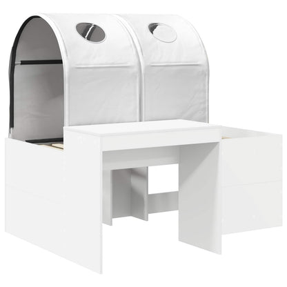 Letto con Tunnel 3 pz Rovere Artigianale e Bianco | homemem39